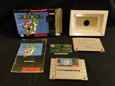 Usado, Super Mario World SNES completo na caixa manual, poeira, caixa de arte de ventilador - imperfeições menores comprar usado  Enviando para Brazil