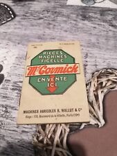 Carnet mac cormick d'occasion  Toury