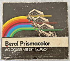 Usado, Conjunto de arte Berol Prismacolor 60 cores nº 960 Missing 2 p GUC comprar usado  Enviando para Brazil