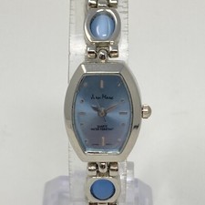 Relógio Jean Marc Feminino 19mm Tom Prata Mostrador Azul Olho de Gato WR Nova Bateria 6.75", usado comprar usado  Enviando para Brazil