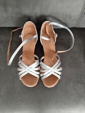 Tanzschuhe damen silber gebraucht kaufen  Paderborn