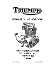 Triumph owners manual for sale  Lexington