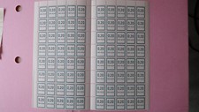 Timbres fictifs feuille d'occasion  Vern-sur-Seiche