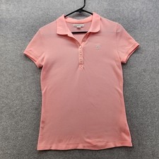 Camisa polo feminina Aeropostale rosa média A87 bordada gola elástica ajuste comprar usado  Enviando para Brazil