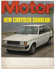 Chrysler sunbeam launch for sale  UK