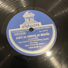Usado, SPANISH BAGPIPES Gaita 78 RPM Odeon Pipes Galician Bagpipe Coro Percussion Choir comprar usado  Enviando para Brazil