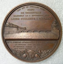 Medaille 1846 inauguration d'occasion  Plombières-lès-Dijon