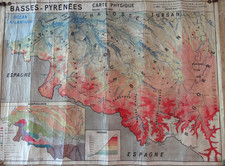 Affiche carte scolaire d'occasion  Bidart