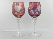 Vintage cranberry crystal for sale  SLEAFORD