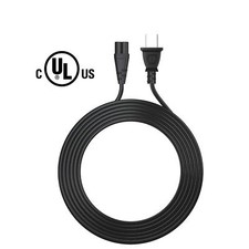 Usado, Cabo de alimentação polarizado 6 pés 18 AWG 2 slots (IEC320 C7 para NEMA 1-15P) para eletrônicos comprar usado  Enviando para Brazil