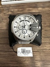 Diesel DZ4501 relógio cronógrafo masculino prata aço inoxidável pulseira de metal, usado comprar usado  Enviando para Brazil