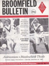 Airdrieonians meadowbank thist for sale  UK