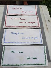Pochettes coton brodée d'occasion  Melun
