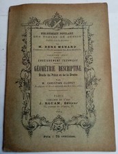 Géométrie descriptive. etude d'occasion  Nogent-sur-Vernisson