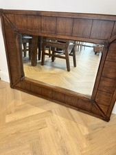 Heavy wooden mirror for sale  REDCAR