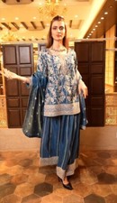 Look deslumbrante puro pesado Chinnon top de seda e palácio com dupatta para festa comprar usado  Enviando para Brazil