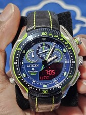 Usado, CITIZEN PROMASTER SST JW0138-08L cronógrafo Eco-Drive 20bar azul,\verde esportes comprar usado  Enviando para Brazil