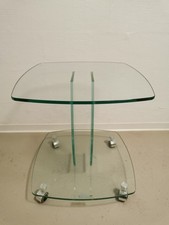 Couchtisch glastisch rollen gebraucht kaufen  Weyhe