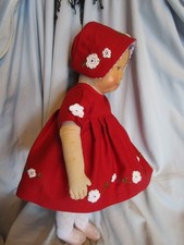 Kleid haube häkelblumen gebraucht kaufen  Hallbergmoos