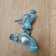 Torneira de bronze vintage para pássaros jardim torneira externa pátina, usado comprar usado  Enviando para Brazil