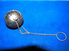 Colador de bolas de té de plata de ley excelente estado segunda mano  Embacar hacia Mexico