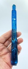 Frasco de perfume apanhador de lágrimas boêmio antigo azul turquesa comprar usado  Enviando para Brazil