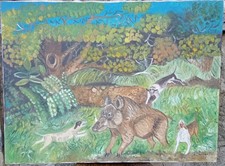 Quadro caccia cinghiale usato Quadro caccia cinghiale usato  San Martino Valle Caudina