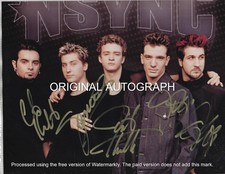 NSYNC BAND - ANOS 90 BOY BAND POPULAR - FOTO AUTOGRAFADA ASSINADA À MÃO COM CERTIFICADO DE AUTENTICIDADE comprar usado  Enviando para Brazil