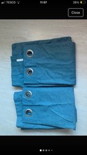 Curtains lined teal for sale  HULL