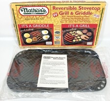 NOVO Nathan's fogão reversível grelha e chapa churrasqueira antiaderente cachorros-quentes famosos comprar usado  Enviando para Brazil