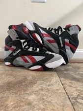 Tênis de basquete masculino Reebok Pump Shaq Attaq Brick City cinza vermelho atlético 13 comprar usado  Enviando para Brazil