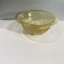 Federal Glass Amber Depression Glass Vertical Ribbed SERVING/FRUIT/MIXING Bowl comprar usado  Enviando para Brazil