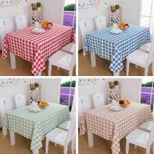 Mantel Country Gingham cubierta de mesa de comedor protector a cuadros vajilla SPW azul segunda mano  Embacar hacia Argentina