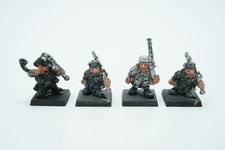 Warhammer Harlequin Miniatures Dwarf Thunderers zestaw 4 metalowych miniatur OOP na sprzedaż  PL