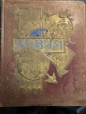 Usado, Álbum de recortes antigo de cartões comerciais vitorianos da década de 1880 comprar usado  Enviando para Brazil