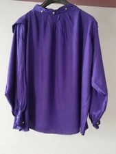 Camicia cotone viola usato  Torino