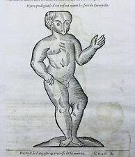 Gynecology Medicine 1614 Child Monster Sense Eberbach Germany Rare Engraving comprar usado  Enviando para Brazil