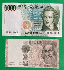 Lire 1000 5000 usato  Gatteo