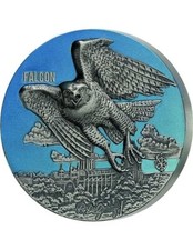 Moeda de prata FALCON URBAN HUNTERS 3 OZ 1500 francos Benin 2022 comprar usado  Enviando para Brazil