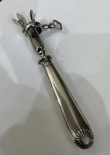Vintage Francês Manche A Gigot Suporte de Osso de Cordeiro ou Presunto Placa de Prata Design de Concha comprar usado  Enviando para Brazil
