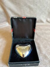 silver heart paperweight for sale  Riverside