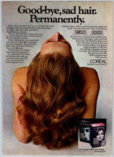 Usado, 1977 Impressão Ad L'Oreal Fixador de Cabelo Adeus Cabelo Triste Permanentemente comprar usado  Enviando para Brazil