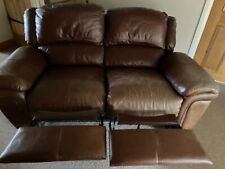 Leather settee good for sale  NOTTINGHAM