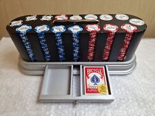 Conjunto de cartas giratórias e 498 fichas de pôquer Texas Hold'em World Poker Tour  comprar usado  Enviando para Brazil