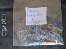 überklipshaken 5mm glasklar gebraucht kaufen  Bammental