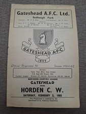 Gateshead horden programme. for sale  NORTHAMPTON