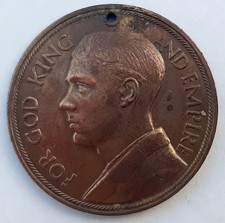 Bronze 32mm medal for sale  WREXHAM