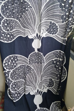 Tecido Ikea, Cillia Ramnek para IKEA, estofamento, drapeado preto branco, Saralisa comprar usado  Enviando para Brazil