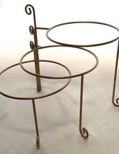 Brass finish tiered for sale  Bridgewater