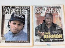 Lot of 2 Rap Sheet Newspaper Magazine 1995 July Eazy E September Erick Sermon comprar usado  Enviando para Brazil
